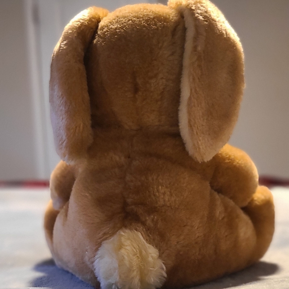 Dakin Easter Bunny Rabbit Vintage 1979 Stuffed Plush Standing Tan Brown White 9